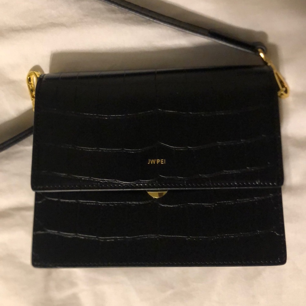 Mock Croc crossbody purse